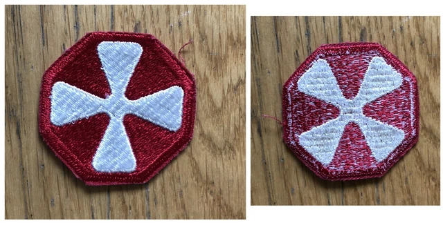 US WW2 PATCH insigne 8th army normandie dday Utah para veste casque GI ...
