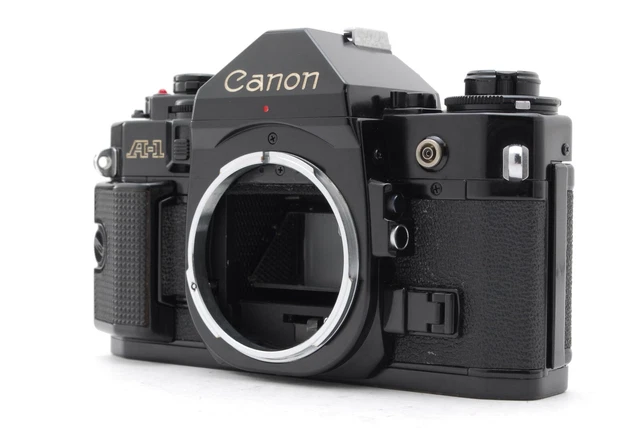 【NEAR MINT】Canon A-1 35mm SLR Film Camera Black Body Only From JAPAN
