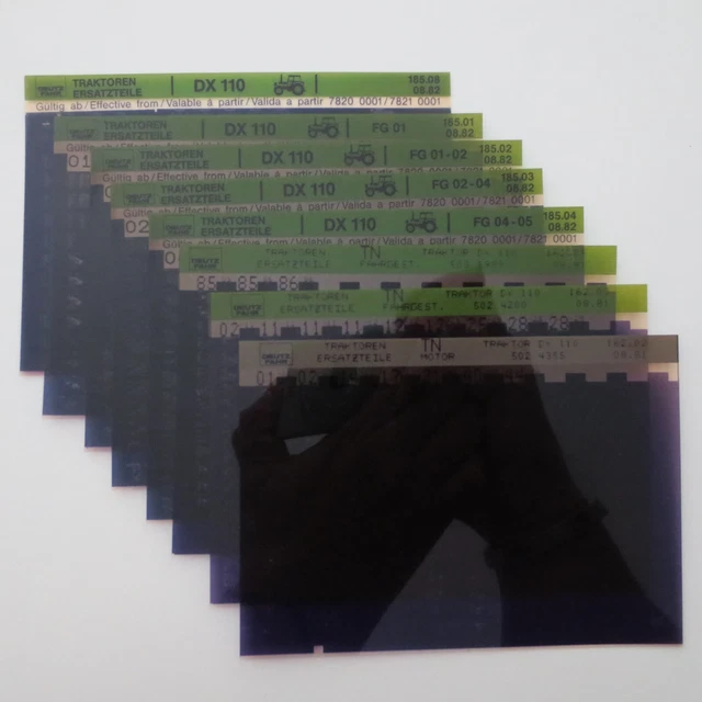 DEUTZ FAHR DX 110 Microfiche Tractors Spare Parts List as of 19811982