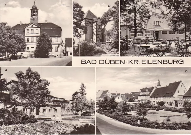 uralte AK, Bad Düben Kreis Eilenburg Rathaus Heimatmuseum Kulturhaus 1975 //46