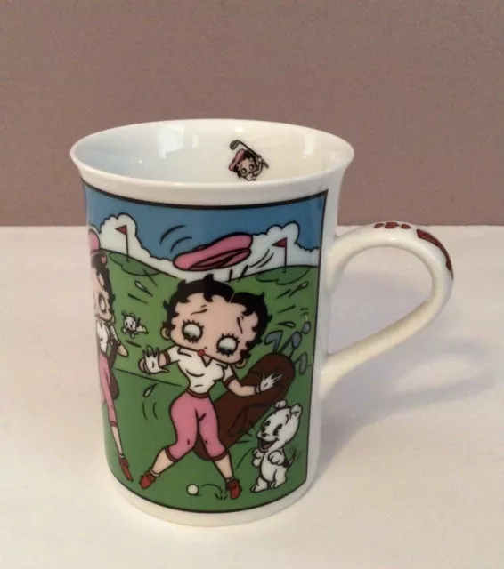 Betty Boop Coffee Cup/Mug “Betty On The Links” Golfer Danbury Mint Porcelain