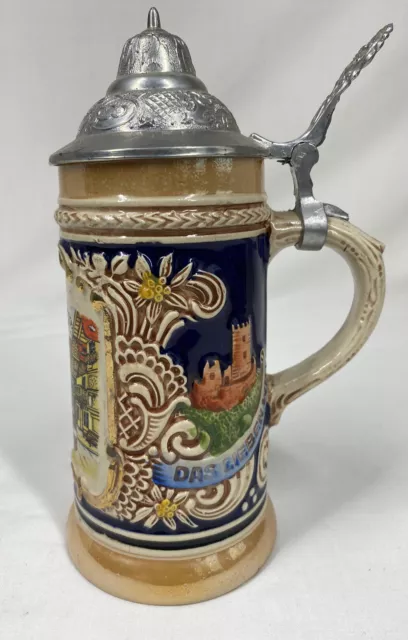 Original Gerzit Gerz Bierseidel German Stein 5.5” Tall New