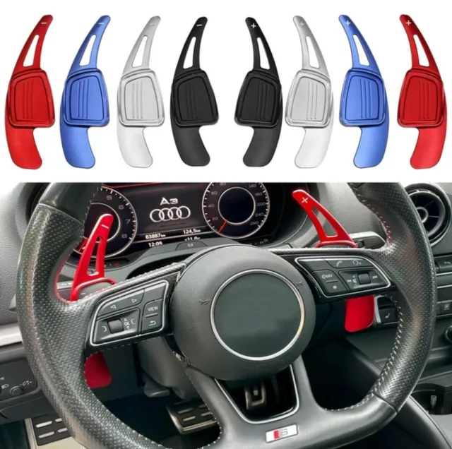 Extension Palette Volant pour Audi Q3 SQ3 Q5 SQ5 Q7 SQ7 DSG Rouge Gris Noir Bleu