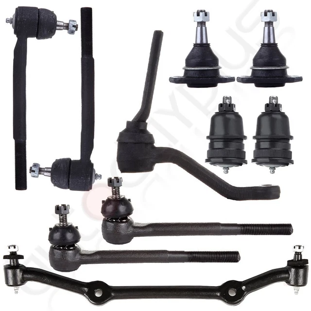 Steering 10pcs Front Ball Joints Tie Rods Center Link For 1982-1990 GMC S15 2WD