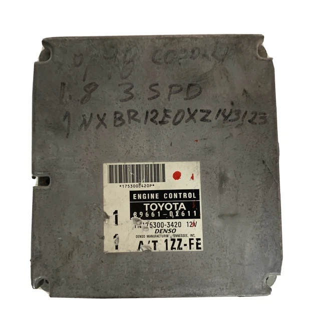 1999 Toyota Corolla A/T 1.8L ECM ECU Engine Computer Module | 89661-02611