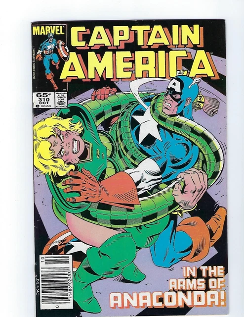 Captain America #310 Newsstand 1st Appearance Serpent Society FN