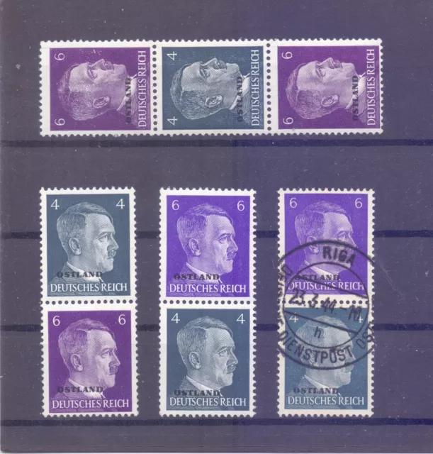 Deutsche Besetzungen 1939/45    MiNr.  S1, S3, S4 postfr. **, S3 gest.