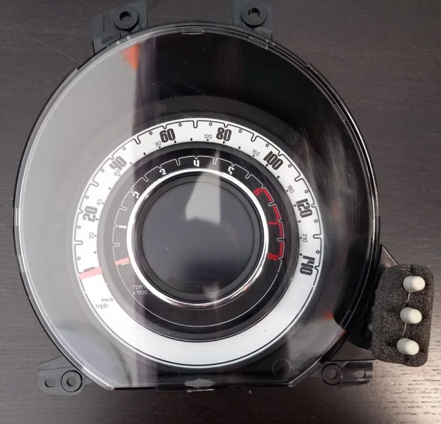 FIAT 500 2011 Digital Analog Speedometer Instrument Cluster Genuine £