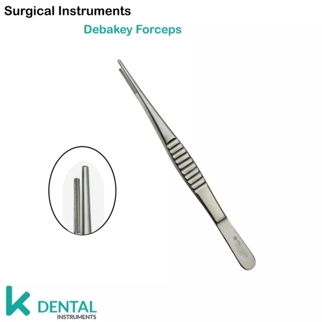 Instrumentos para Cirugía Pinzas Debakey Tweezer Atraumatic Thumb Tissue Forceps