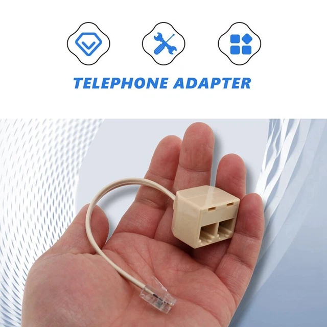 Newlink BT telefono presa doppia 2 vie adattatore splitter