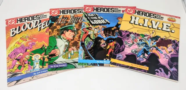 Lot Of (4) DC Heroes Role Playing Modules - Teen Titans - 202, 203, 207, 231
