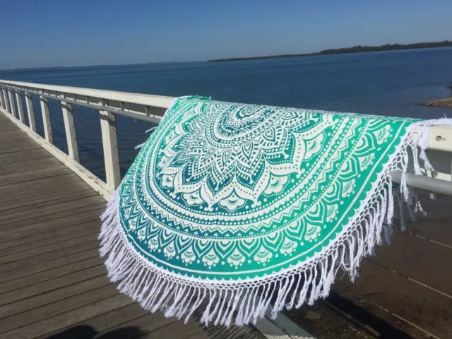 Bohemio Tapiz Pared Grande Colgante Mandala Hippie Manta Playa Yoga Toalla Round