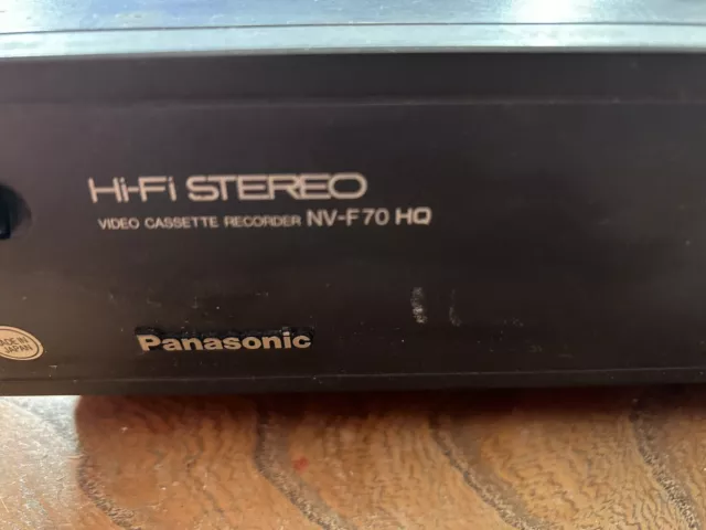VGC RARE Panasonic NV-F70 HQ 6 Head VHS VTR G-Deck VIDEO PLAYER RECORDER