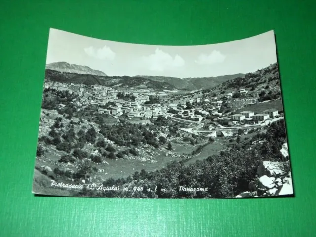 Cartolina Pietrasecca ( L'Aquila ) - Panorama 1960 ca