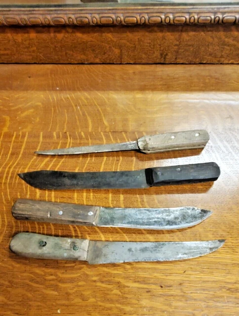 Antique Folk Art Primitive Hand Made Knives