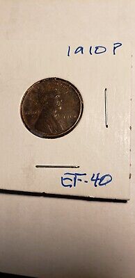 1910 P Lincoln Wheat Penny Cent Extremely Fine Condition