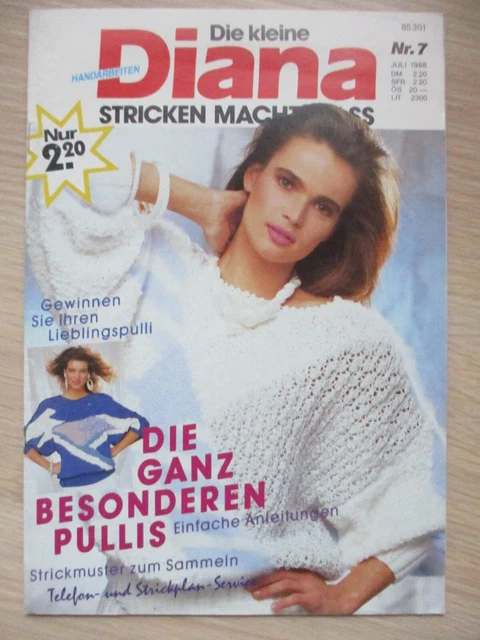 Handarbeitsheft Die kleine Diana Nr. 7 Juli 1988 (81)