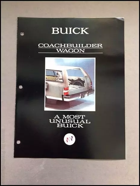 1990 Buick Estate Wagon Coachbuilder Original Car Sales Brochure Folder