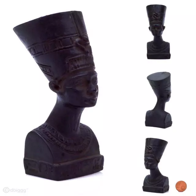 Nofretete Dekofigur Höhe 9cm schwarz Ägypten Altägypten