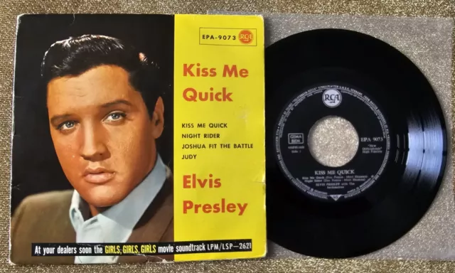 Elvis Epa 9073 Kiss Me Quick EP Germany