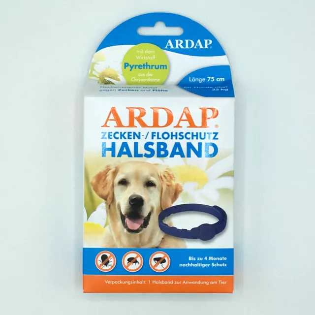 Ardap Zecken-/Flohschutz Halsband für Hunde über 25 kg