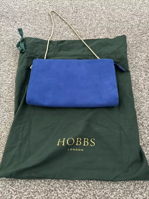 Hobbs Suede Clutch Bag