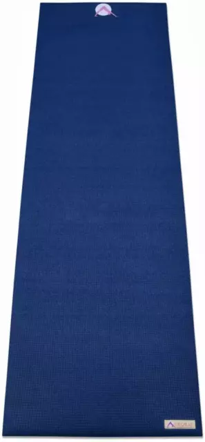 Aurorae Classique Imprimé Bleu Foncé Extra Épais 0.6cm Yoga Exercice Tapis 72 "