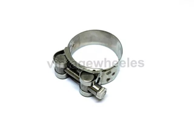 Lambretta Gp-Li-Sx-Tv 40 - 43Mm Exhaust Clamp In Stainless Steel. Brand New