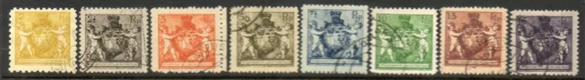 Liechtenstein 1921 Stemma serie cpl usata dentellatura mista N1925