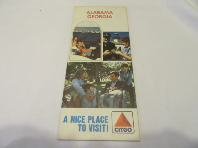 1973 Citgo Alabama Georgia Map - A Nice Place to Visit!