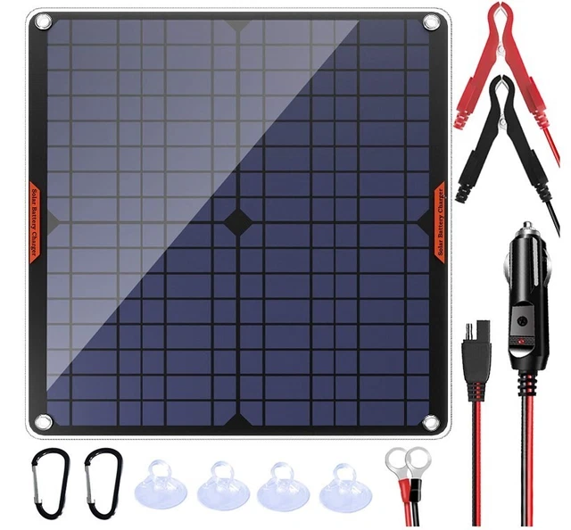 OYMSAE 20W 12V Solar Panel Car Battery Charger Portable Waterproof Power Trickle