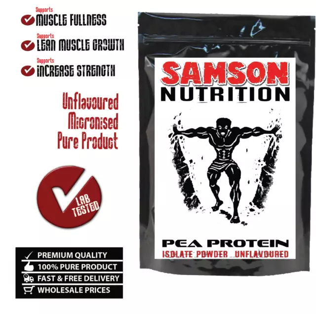 Pea Protein Isolate Powder 1kg, Unflavoured Alternative to Whey Protein WPI WPC