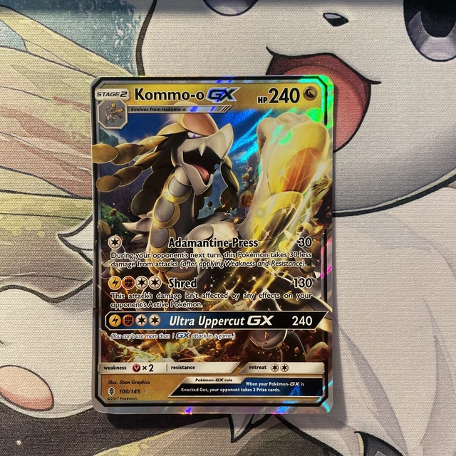 Pokémon TCG Kommo-o GX Sun & Moon: Guardians Rising 100/145 Holo Ultra Rare