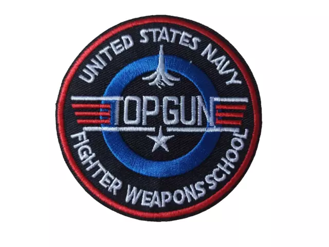 Patch écusson top gun united states navy fighter weapons school thermocollant