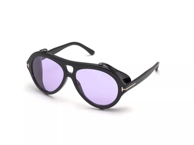 TOM FORD Lunettes de soleil FT0882 Neughman  01Y Noir Violet Hommes