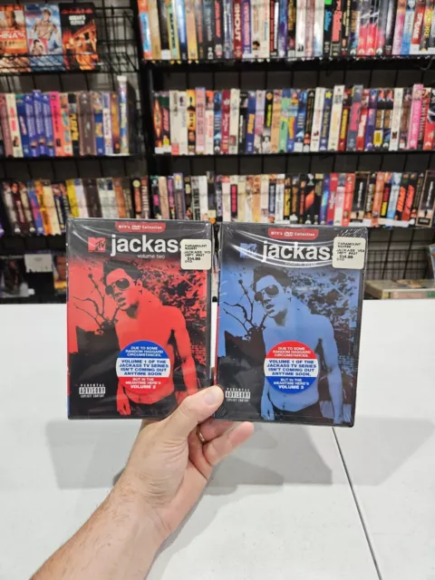 Lot of 2 DVD: JACKASS VOLUME TWO and THREE (MTV Collection) BRAND NEW SEALED