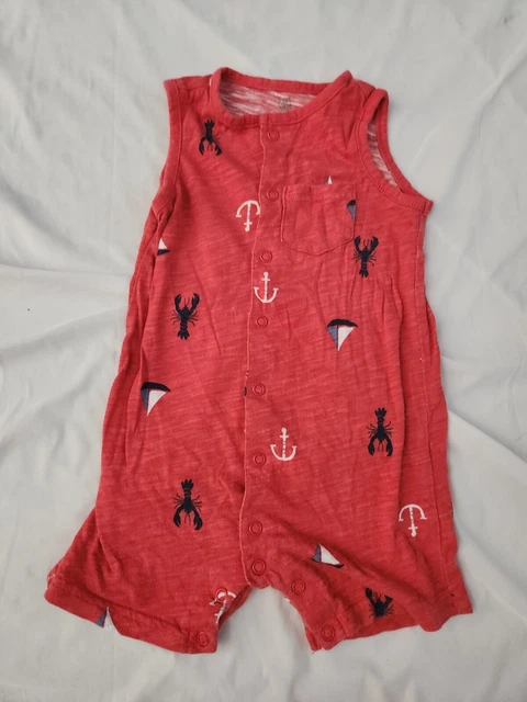 Carter's Infant Boy 18 Months Red Lobster Outfit #B501