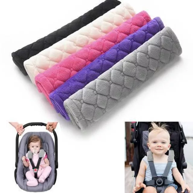 2x Car Seat Belt Cover Pads Safety Shoulder Cushion Covers Strap Pad Adults Kids