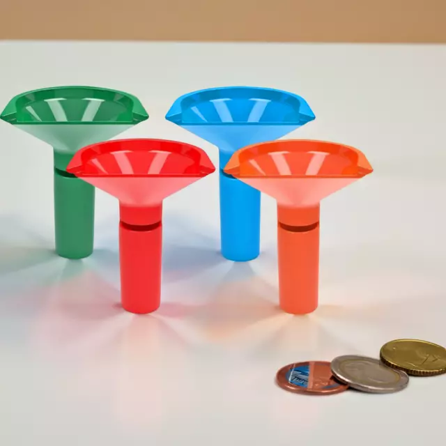 Sorter Tubes Funnel Shaped With Wrappers Coin Counter Home Durable Reliable