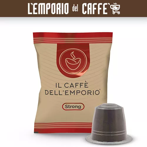 300 Capsules le Café Dell'Emporio Compatible Nespresso Strong Red Rouge