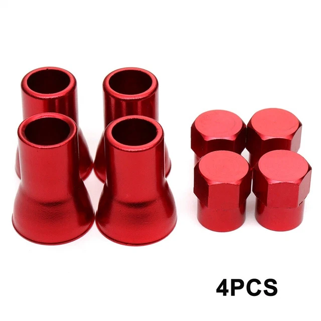 1 Set Hex Emblem Car SUV Wheel Tire Air Valve Cap Stem Dust & Sleeve Cover Sport