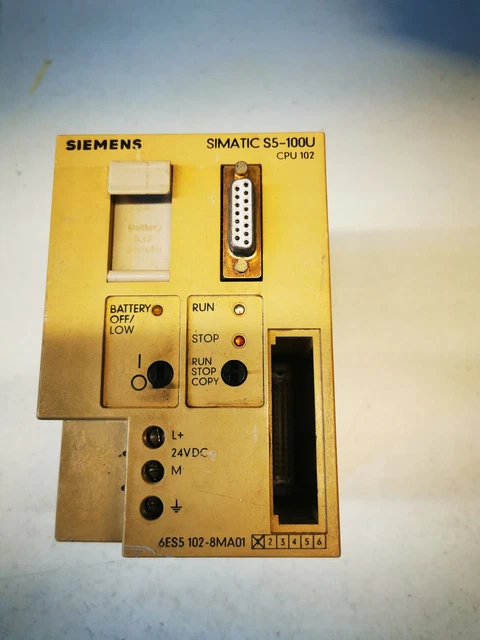Processeur Siemens Simatic S5-100U 102 6ES5 102-8MA01 / # G 6F1 7268