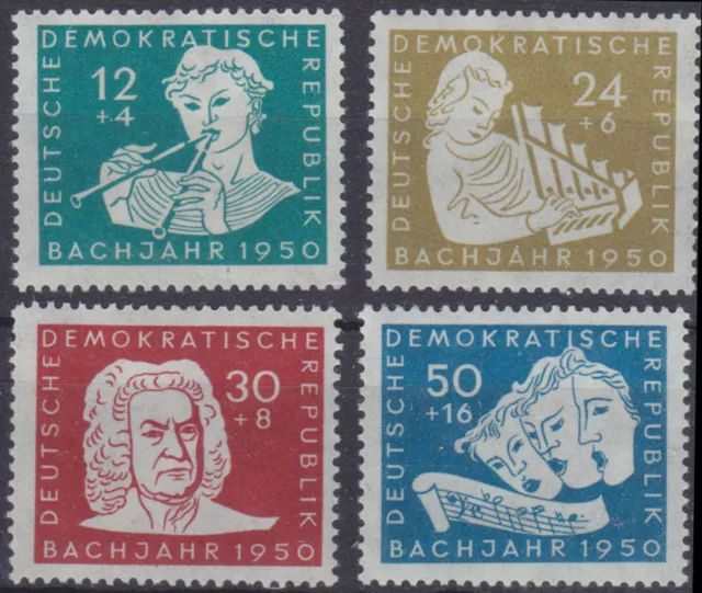 DDR 256/59 ** 200. Geburtstag von Johann Sebastian Bach, kpl. postfrisch