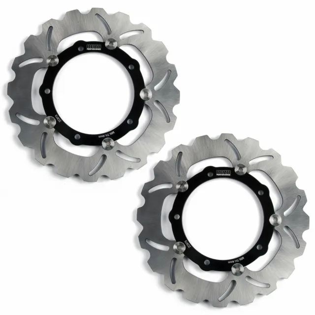 Rezo Wavy Front Brake 2x Discs / Pair for Yamaha Tracer 700 16-19