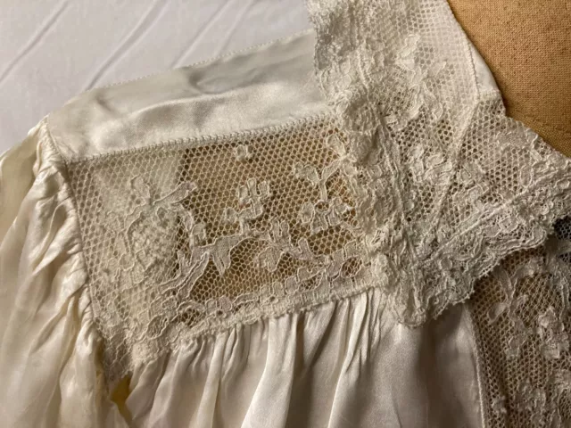 BEAUTIFUL WHITE & Lace vintage Bed Jacket $30.00 - PicClick
