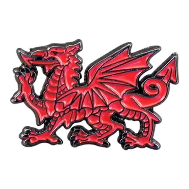 Welsh Dragon Red Enamel Lapel Pin Badge Brooch Wales Cymru BNWT/NEW Gift