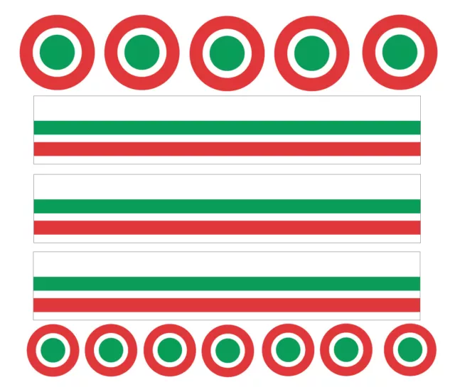 ITALIAN AIRFORCE, ITALY , RAF, BIKE, Toy Car Stripes Frame Stickers Car Van Home