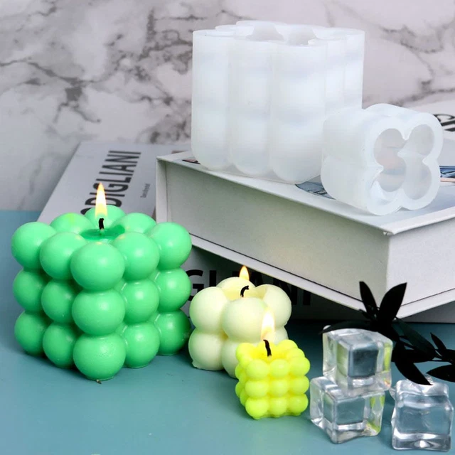 la main Moules à savon cube Moule en silicone Moule à bougie Moule à bougie 3D
