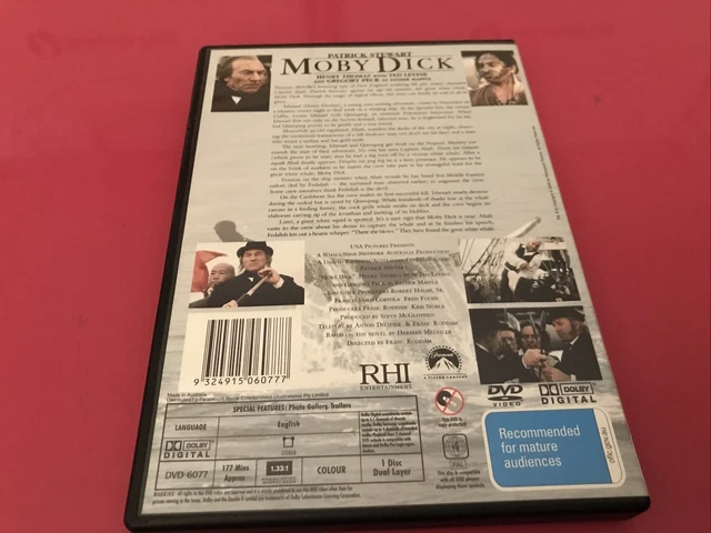 Moby Dick Dvd Patrick Stewart Henry Thomas Ted Levine Gregory Peck 9