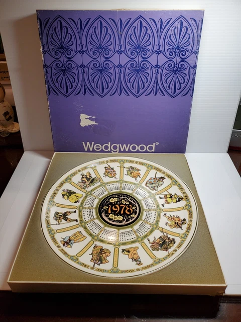 Wedgwood Queen's Ware Samurai Collector Plate Calendar 1978 10" With Box
